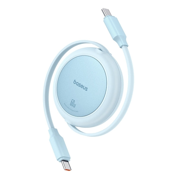 【アウトレット】Free2Pull 巻き取り式 USB-Cケーブル 60W 1m Galaxy Blue