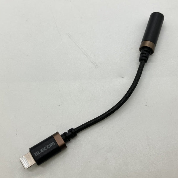 【中古】Lightning-3.5mm変換ケーブル (高耐久) ブラック 【MPA-L35S01BK】【名古屋】