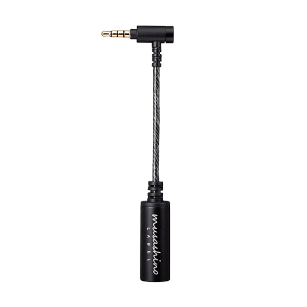 4.4mm5極バランスメスジャック⇒3.5㎜4極GND分離L字プラグ変換ケーブル【CP-3544P2/CB】