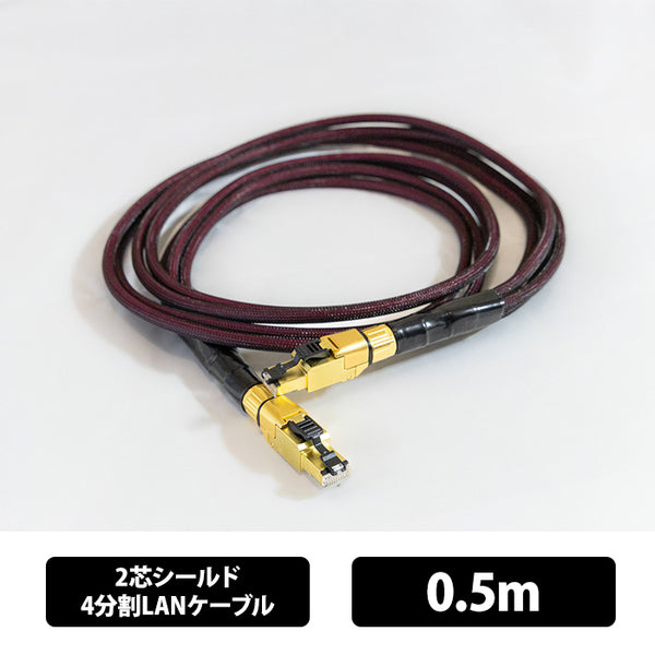 LAN-QUADRANT-TripleC-WB 2芯シールド4分割LANケーブル