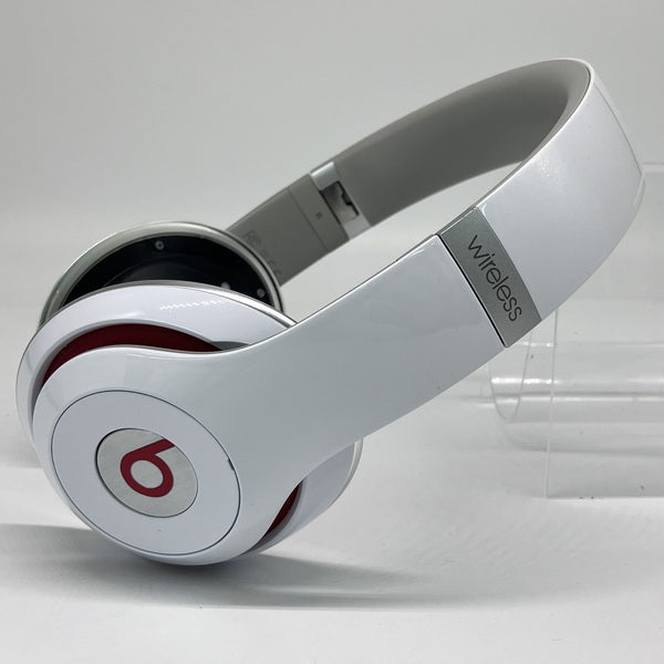【中古】beats studio wireless ホワイト 【BT STUDIO WL WHT(MH8J2PA/B)】(イヤーパッド欠品)【日本橋】
