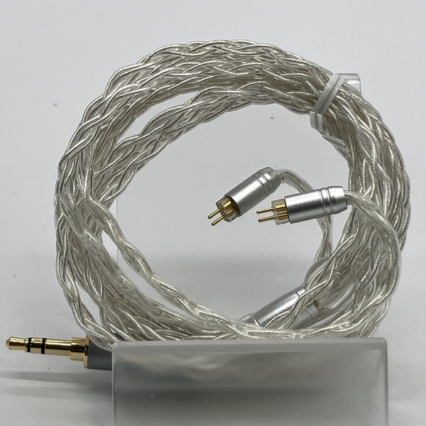 【中古】カナルワークス 銀コートケーブル 125cm 2pin-3.5ｍｍ【日本橋】